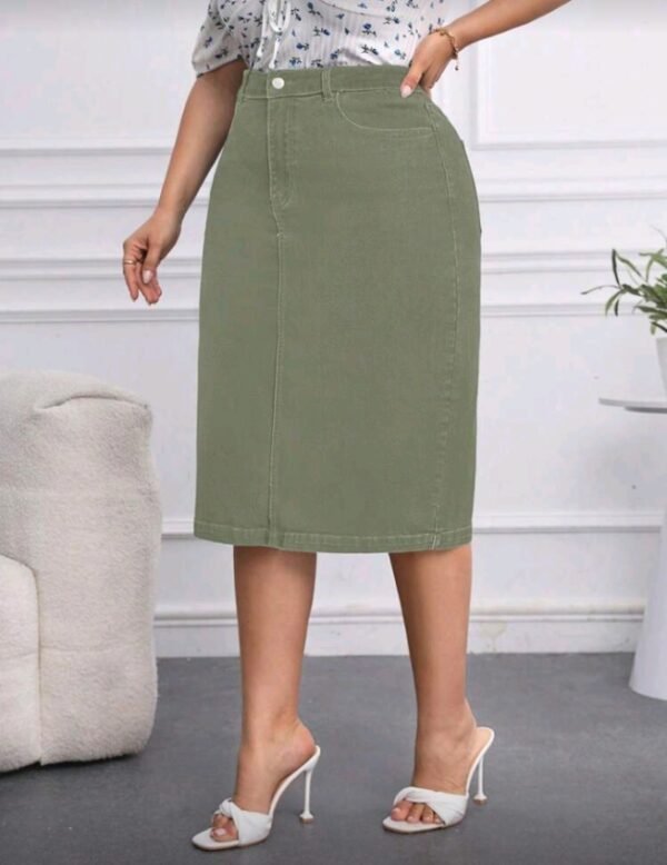 تنورة جينز مطاطيه