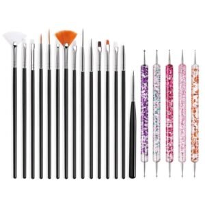 مجموعة فرشاة اظافر