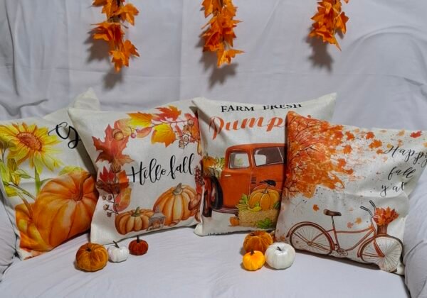 أغطية وسائد الخريف