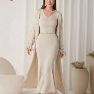 فستان ستاتي قطعتين