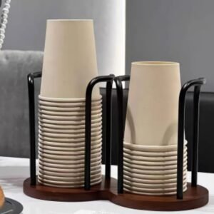 حامل اكواب خشبي